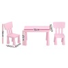 1 keezi kids table and 2 chairs set pink 1 keezi kids table and 2 chairs set pink