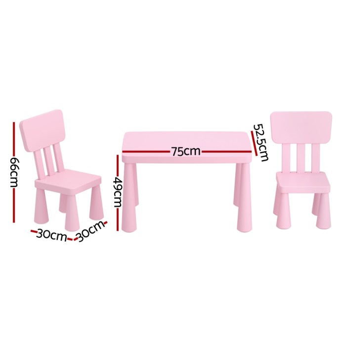 1 keezi kids table and 2 chairs set pink 1 keezi kids table and 2 chairs set pink