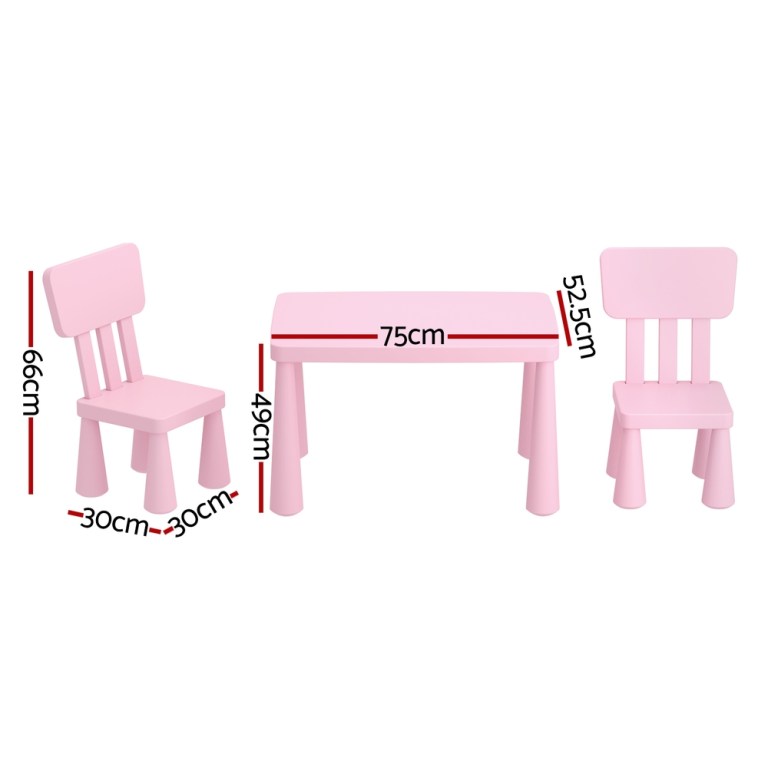 1 keezi kids table and 2 chairs set pink 1 keezi kids table and 2 chairs set pink