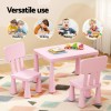 1 keezi kids table and 2 chairs set pink 1 keezi kids table and 2 chairs set pink