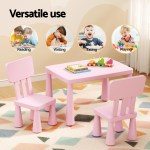 1 keezi kids table and 2 chairs set pink 1 keezi kids table and 2 chairs set pink