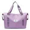 Lavender tote bag with wide shoulder straps