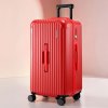 wanderlite 28 trunk luggage suitcase travel 5 wheels type c port tsa red"