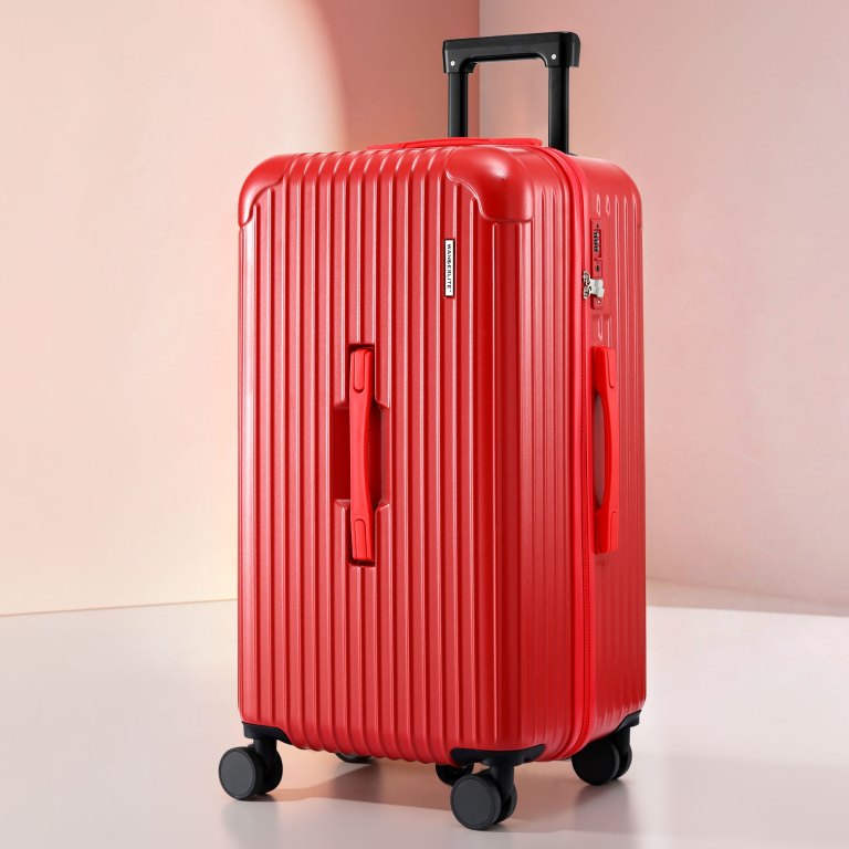 wanderlite 28 trunk luggage suitcase travel 5 wheels type c port tsa red" wanderlite 28 trunk luggage suitcase travel 5 wheels type c port tsa red"