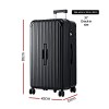 wanderlite 32 trunk luggage suitcase travel 5 wheels type c port tsa black"