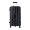 wanderlite 32 trunk luggage suitcase travel 5 wheels type c port tsa black"