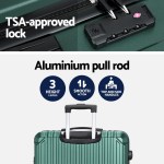 wanderlite 28'' luggage travel suitcase set tsa carry on hard case green wanderlite 28'' luggage travel suitcase set tsa carry on hard case green
