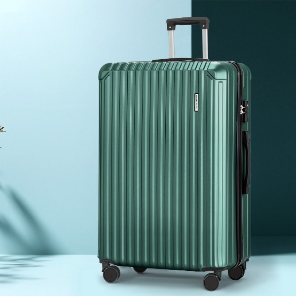 wanderlite 28'' luggage travel suitcase set tsa carry on hard case green wanderlite 28'' luggage travel suitcase set tsa carry on hard case green