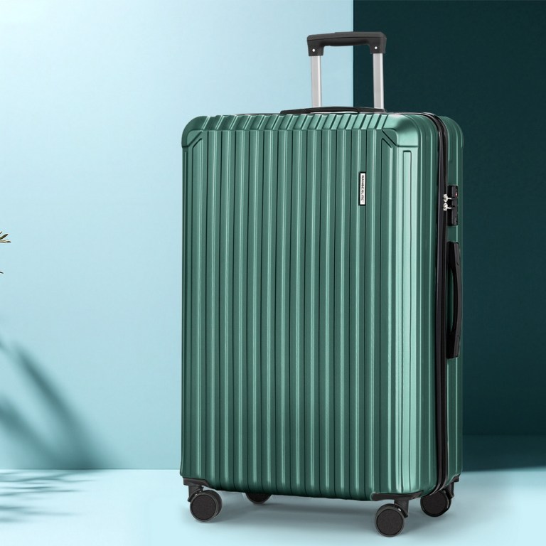wanderlite 28'' luggage travel suitcase set tsa carry on hard case green wanderlite 28'' luggage travel suitcase set tsa carry on hard case green