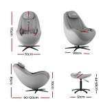 livemor massage chair electric recliner home massager 3d roli