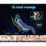 livemor 4d massage chair recliner full body sl track zero gravity with ai body scan, deep tissue electric massager with heat, 12 auto programs, lcd touchscreen & bluetooth, grey