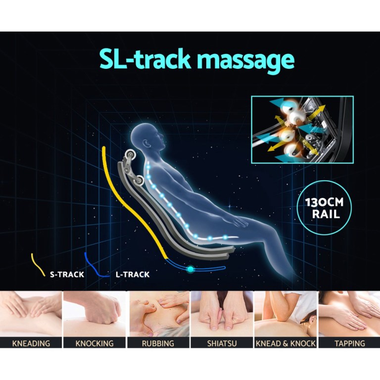 livemor 4d massage chair recliner full body sl track zero gravity with ai body scan, deep tissue electric massager with heat, 12 auto programs, lcd touchscreen & bluetooth, grey