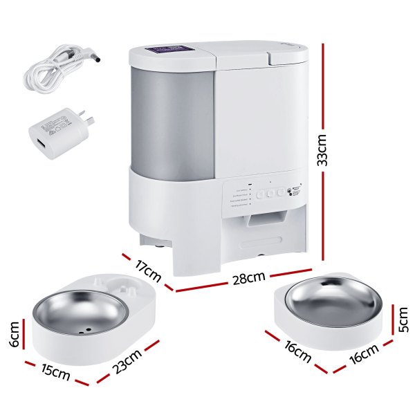 i.pet automatic pet feeder water dispenser 2 in 1 smart wifi dog cat food 4l