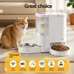 i.pet automatic pet feeder water dispenser 2 in 1 smart wifi dog cat food 4l