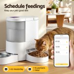 i.pet automatic pet feeder water dispenser 2 in 1 smart wifi dog cat food 4l