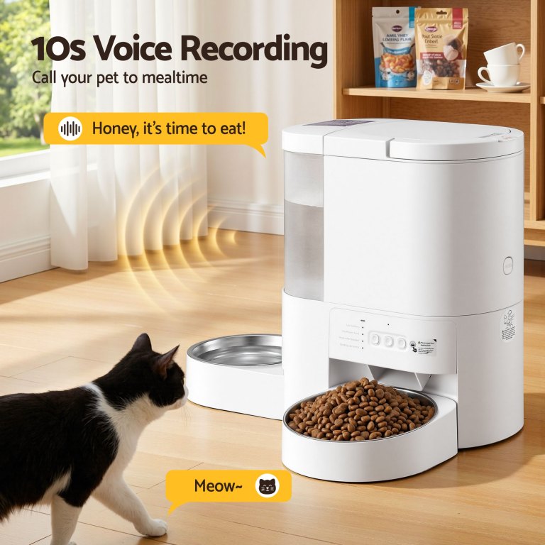i.pet automatic pet feeder water dispenser 2 in 1 smart wifi dog cat food 4l