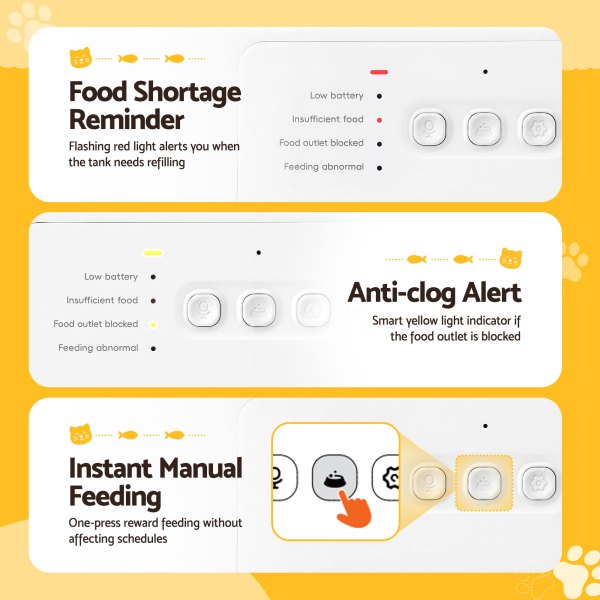 i.pet automatic pet feeder water dispenser 2 in 1 smart wifi dog cat food 4l