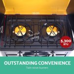 devanti portable gas oven lpg black