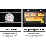 devanti portable gas oven lpg black