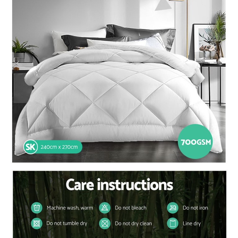 giselle bedding 700gsm microfibre bamboo quilt super king giselle bedding 700gsm microfibre bamboo quilt super king