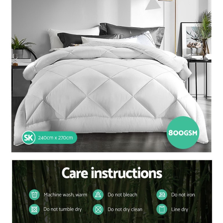 giselle bedding 800gsm microfibre bamboo quilt king giselle bedding 800gsm microfibre bamboo quilt king