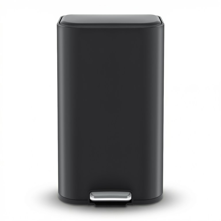 cefito kitchen trash can 40l pedal bins rubbish bin steel with soft close lid, removable inner bucket, rectangular garbage can recycling bin, black cefito kitchen trash can 40l pedal bins rubbish bin steel with soft close lid, removable inner bucket, rectangular garbage can recycling bin, black