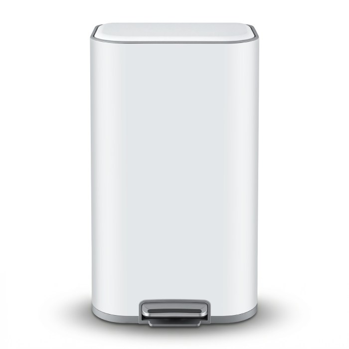cefito kitchen trash can 40l pedal bins rubbish bin steel with soft close lid, removable inner bucket, rectangular garbage can recycling bin, white cefito kitchen trash can 40l pedal bins rubbish bin steel with soft close lid, removable inner bucket, rectangular garbage can recycling bin, white
