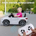 kids electric ride on car licensed outdoor toys cars music remote white kids electric ride on car licensed outdoor toys cars music remote white