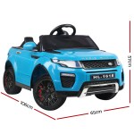 rigo kids electric ride on car suv range rover inspired toy cars remote 12v blue
