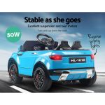 rigo kids electric ride on car suv range rover inspired toy cars remote 12v blue