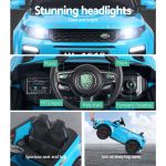 rigo kids electric ride on car suv range rover inspired toy cars remote 12v blue