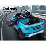 rigo kids electric ride on car suv range rover inspired toy cars remote 12v blue