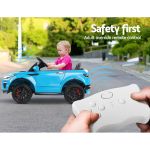 rigo kids electric ride on car suv range rover inspired toy cars remote 12v blue