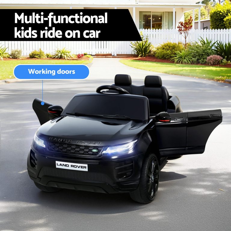 kids electric ride on car land rover licensed toy cars remote 12v battery black kids electric ride on car land rover licensed toy cars remote 12v battery black