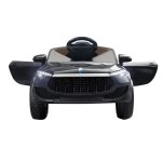 rigo kids electric ride on car toys cars horn music remote control 12v black