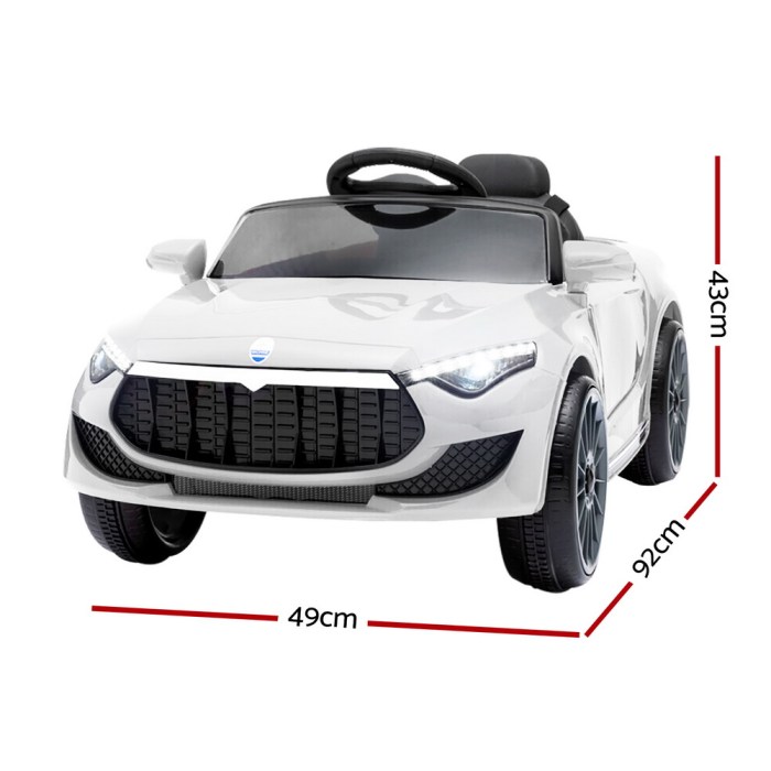rigo kids electric ride on car cars music headlight remote control 12v white rigo kids electric ride on car cars music headlight remote control 12v white
