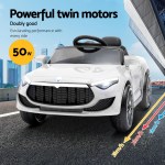 rigo kids electric ride on car cars music headlight remote control 12v white rigo kids electric ride on car cars music headlight remote control 12v white