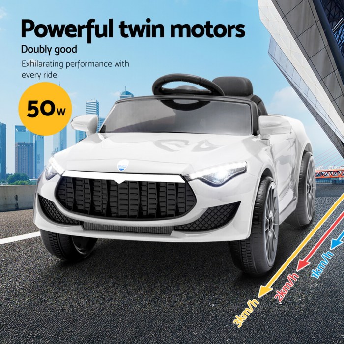 rigo kids electric ride on car cars music headlight remote control 12v white rigo kids electric ride on car cars music headlight remote control 12v white