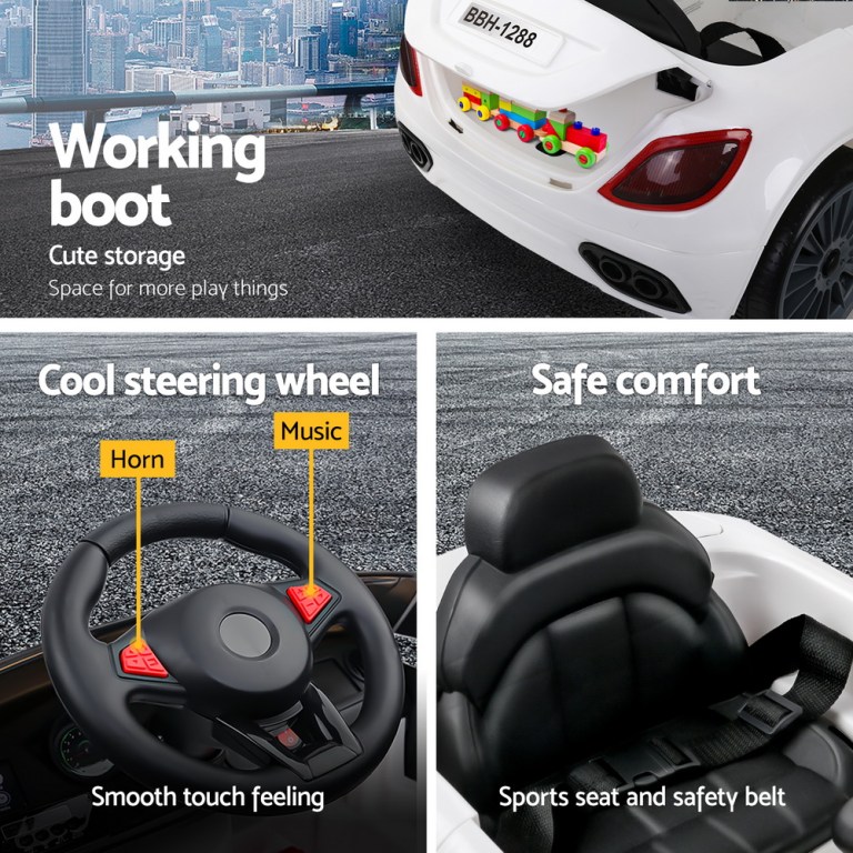 rigo kids electric ride on car cars music headlight remote control 12v white rigo kids electric ride on car cars music headlight remote control 12v white