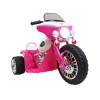 rigo kids electric ride on patrol police car harley inspired 6v pink