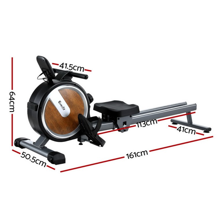 everfit 16 level magnetic rowing machine for home with app connect walnut everfit 16 level magnetic rowing machine for home with app connect walnut
