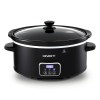 devanti 5.6l slow cooker electric multi cooker with 3 heat settings and keep warm function