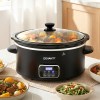 devanti 5.6l slow cooker electric multi cooker with 3 heat settings and keep warm function