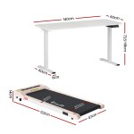 artiss electric treadmill with 140cm automatic standing desk walking pad 360mm artiss electric treadmill with 140cm automatic standing desk walking pad 360mm