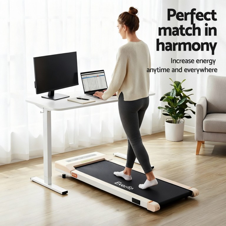 artiss electric treadmill with 140cm automatic standing desk walking pad 360mm artiss electric treadmill with 140cm automatic standing desk walking pad 360mm