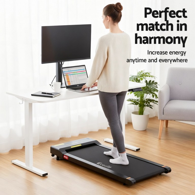 artiss electric treadmill with 140cm automatic standing desk walking pad 400mm artiss electric treadmill with 140cm automatic standing desk walking pad 400mm