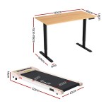 artiss electric treadmill with 120cm automatic standing desk walking pad 360mm artiss electric treadmill with 120cm automatic standing desk walking pad 360mm