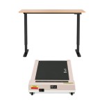 artiss electric treadmill with 120cm automatic standing desk walking pad 360mm artiss electric treadmill with 120cm automatic standing desk walking pad 360mm