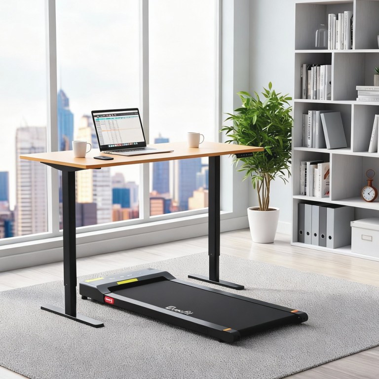 artiss electric treadmill with 120cm automatic standing desk walking pad 400mm artiss electric treadmill with 120cm automatic standing desk walking pad 400mm