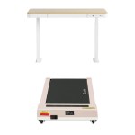 artiss electric treadmill with 120cm automatic standing desk walking pad 360mm